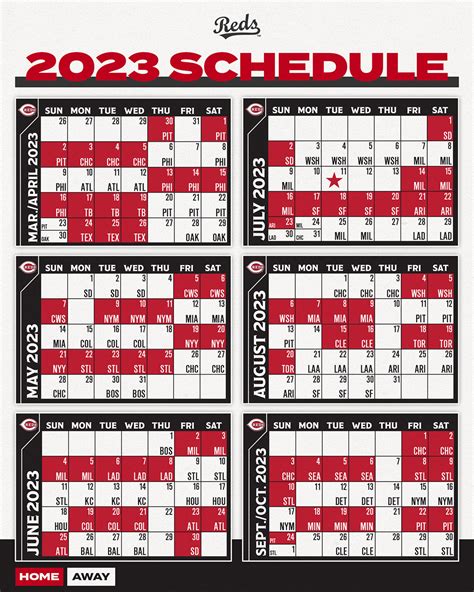 cincinnati reds calendar 2023